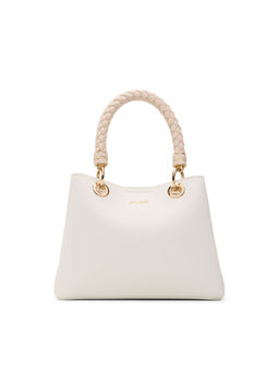 Aldo - Beige Synthetic Solid Handbag with Detachable Strap