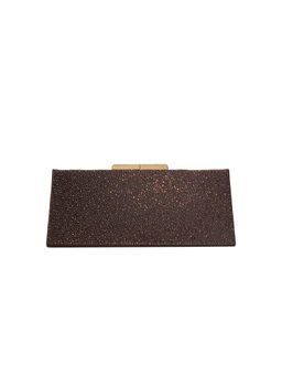 Aldo - Brown Synthetic Embellished Clutch with Detachable Chain Strap