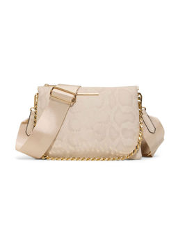 Aldo - Beige Synthetic Printed Slingbag with Detachable Strap