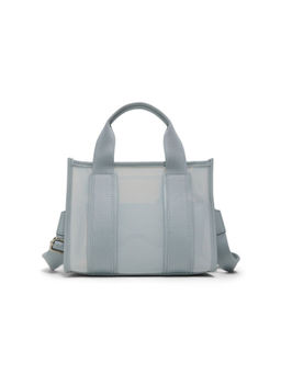 Call It Spring - Blue Synthetic Solid Tote Bag with Detachable Strap and Pouch