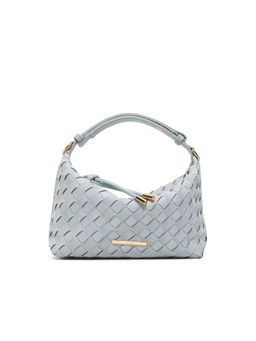Aldo - Blue Synthetic Textured Handbag with Detachable Strap