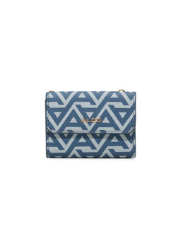 Aldo - Blue Synthetic Printed Wallet
