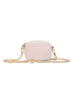 Aldo - Pink Synthetic Textured Slingbag with Detachable Strap