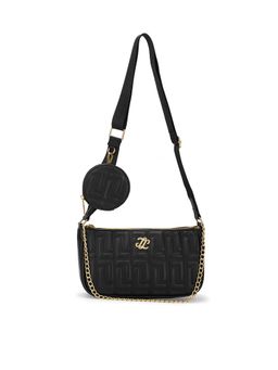 Lavie Signature - Black Synthetic Leather Textured Handbag