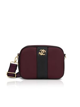 Lavie Signature - Maroon Synthetic Leather Colorblock Slingbag