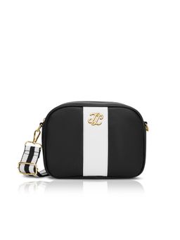Lavie Signature - Black Synthetic Leather Colorblock Slingbag