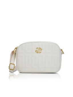 Lavie Signature - Off White Synthetic Leather Textured Slingbag