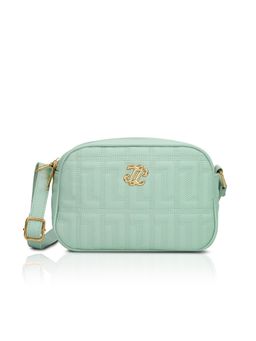 Lavie Signature - Green Synthetic Leather Textured Slingbag