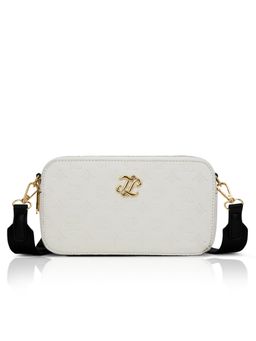 Lavie Signature - Off White Synthetic Leather Textured Slingbag