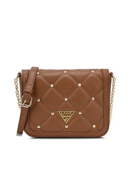 Lavie Signature - Tan Synthetic Leather Textured Slingbag