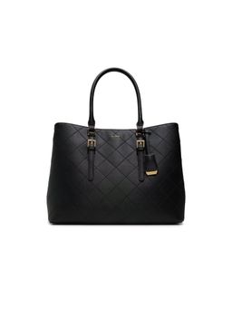 Aldo - Black Synthetic Solid Handbag with Detachable Strap