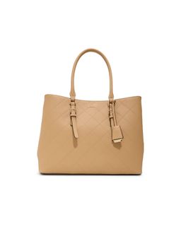 Aldo - Brown Synthetic Solid Handbag with Detachable Strap