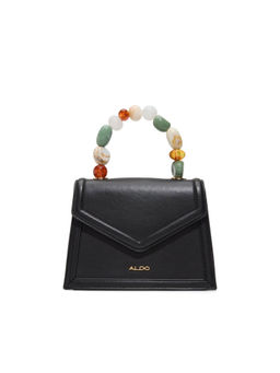 Aldo - Black Synthetic Solid Handbag with Detachable Strap