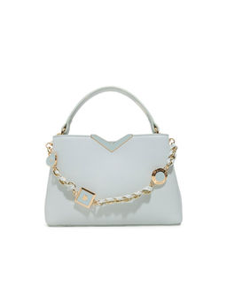 Aldo - Blue Synthetic Solid Handbag with Detachable Strap