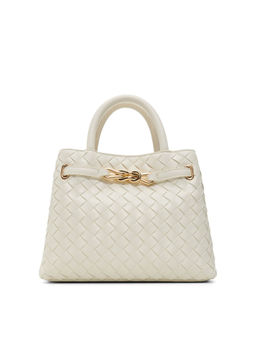 Aldo - White Synthetic Solid Handbag with Detachable Strap