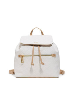 Aldo - White Synthetic Textured Backpack