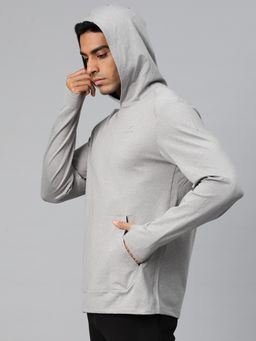 Alcis - Grey Men Dynamic Fit Hooded Sweatshirt