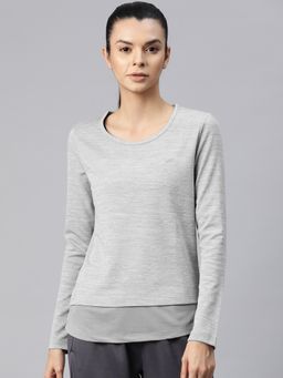 Alcis - Grey Motion Maven Solid Dry Tech Slim Fit T-Shirt