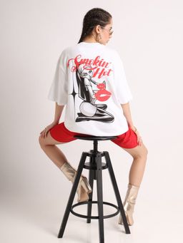 Weezy - White Smokin Hot Oversized T-Shirt