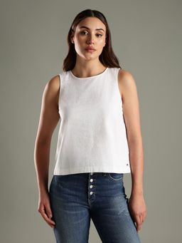 Tommy Hilfiger - Regular Fit Cotton Round Neck Top