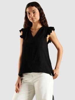 Tommy Hilfiger - Regular Fit Cotton V-Neck Top