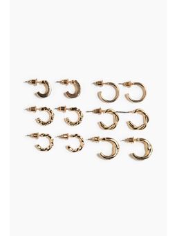 H&M - Women Gold 6-Pack Hoop Earrings