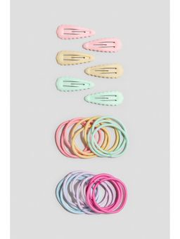 H&M - Girls Blue 26-Piece Hair Set