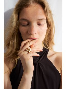 H&M - Women Gold 3-Pack Rings