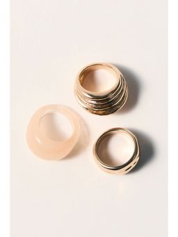 H&M - Women Gold 3-Pack Chunky Rings