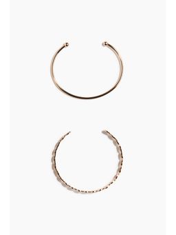 H&M - Women Gold 2-Pack Cuff Bracelets
