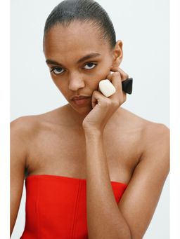 H&M - Women Black 2-Pack Chunky Rings