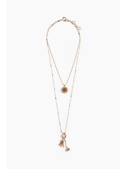 H&M - Women Gold Two-Strand Pendant Necklace