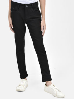 CRIMSOUNE CLUB - Girls Black Skinny Jeans