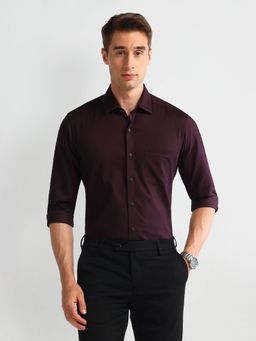Arrow Sports - Wine Solid Regular Shirt