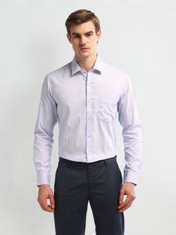 Arrow Sports - Lavender Full Sleeve Checks Polo Shirt