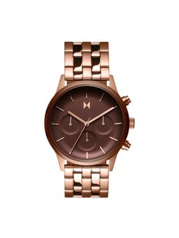 MVMT - Duet Dual Time Brown Round Dial Womens Watch - 28000063-D