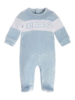 Guess - Sky Blue Color Unisex Bodysuit