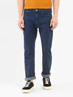 Levi's - Men Navy Blue 513 Slim Straight Fit Jeans