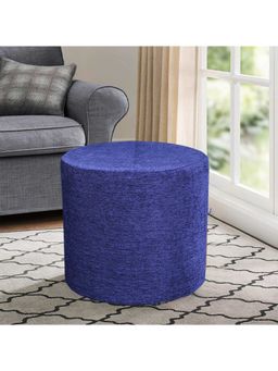 HomeTown - Living Essence Fabric Ottoman in Blue Colour