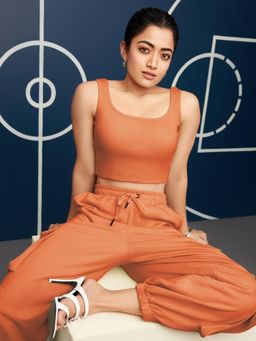 Bewakoof - Women's Orange Super Loose Fit Co-ordinates
