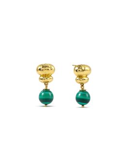 ARVINO - Green Malachite Horizon Drops Earrings