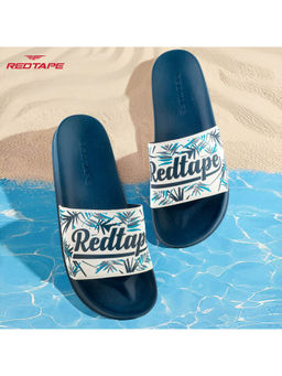 Red Tape - Womens EVA Comfort Sliders Teal & White