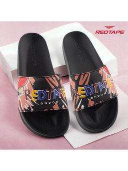 Red Tape - Womens EVA Embossed Sliders Multi-Color