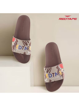 Red Tape - Womens EVA Embossed Sliders Multi-Color