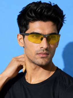 ROYAL SON - Yellow Metal Sunglasses