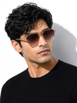 Stood - Burgundy Square Uv Coating Full Rim Sunglass-Sg-Std0017-C3