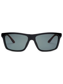 SunVoir - Polycarbonate Sunglass UV 400 Green Lens Men & Women Rectangle Sunglasses - SUNVOIR-014-C2