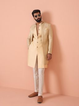KISAH - Indowestern Jacket and Sherwani with Trouser (Set of 3)