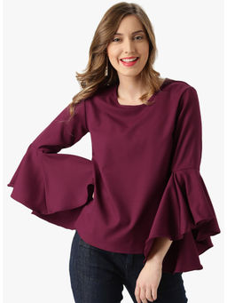 Marie Claire - Women Wine Solid Top