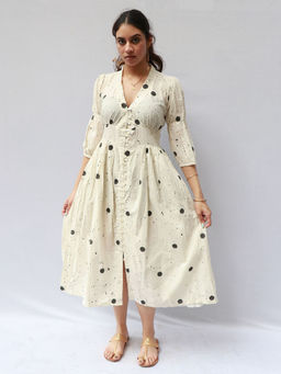 Chidiyaa - Ava Cotton Dress - Polka